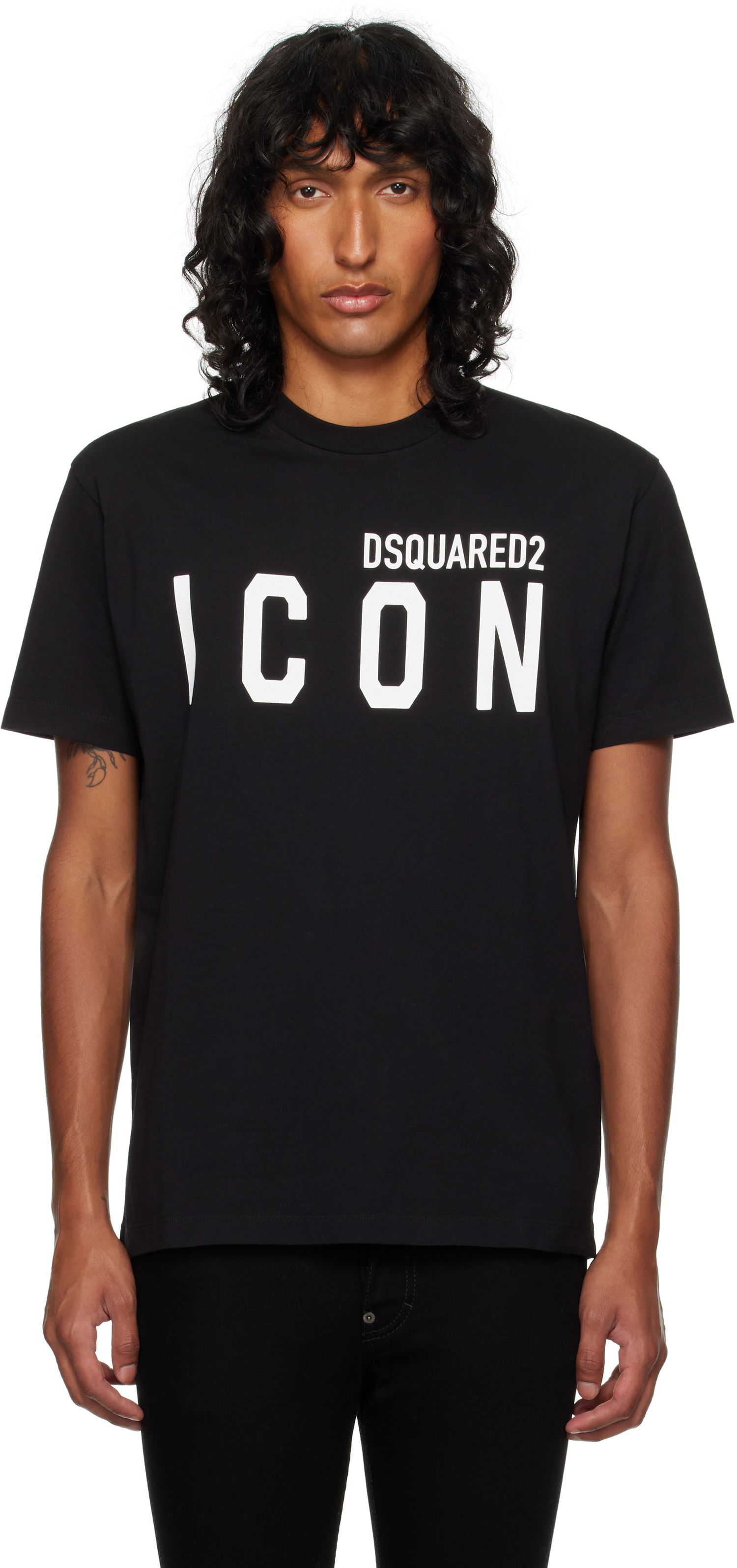 T-shirt DSQUARED2 Dsquared2 'Icon' Cool Fit T-Shirt Svart | S79GC0003_D20020, 0