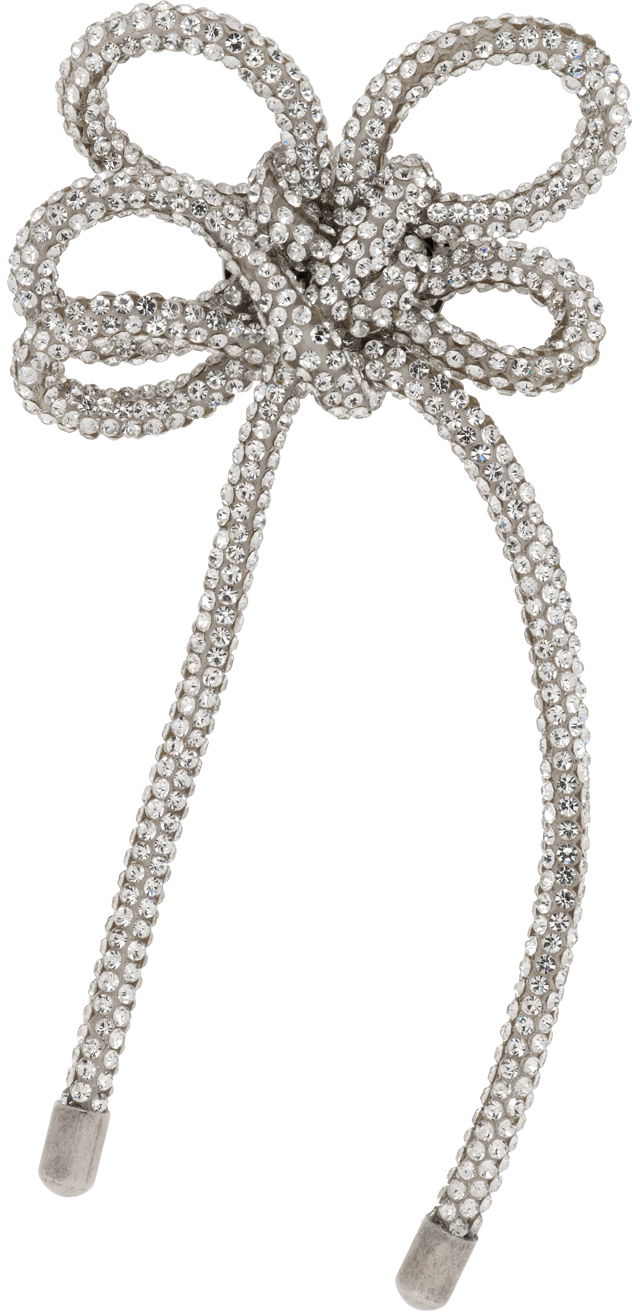 Örhängen Acne Studios Crystal Cord Single Clip-On Earring Grå | C50427-