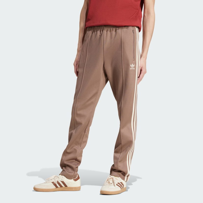 Träningsbyxor adidas Performance Classics Beckenbauer Track Pants Brun | JP2525