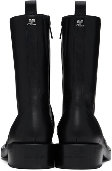 Sneakers och skor Courrèges Leather Rider Boots Svart | VESSAB012CR0068, 1