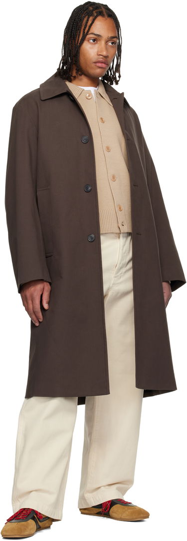 Rockar Dries Van Noten Dries Van Noten Cotton Canvas Coat Brun | 252-020243-2106, 3