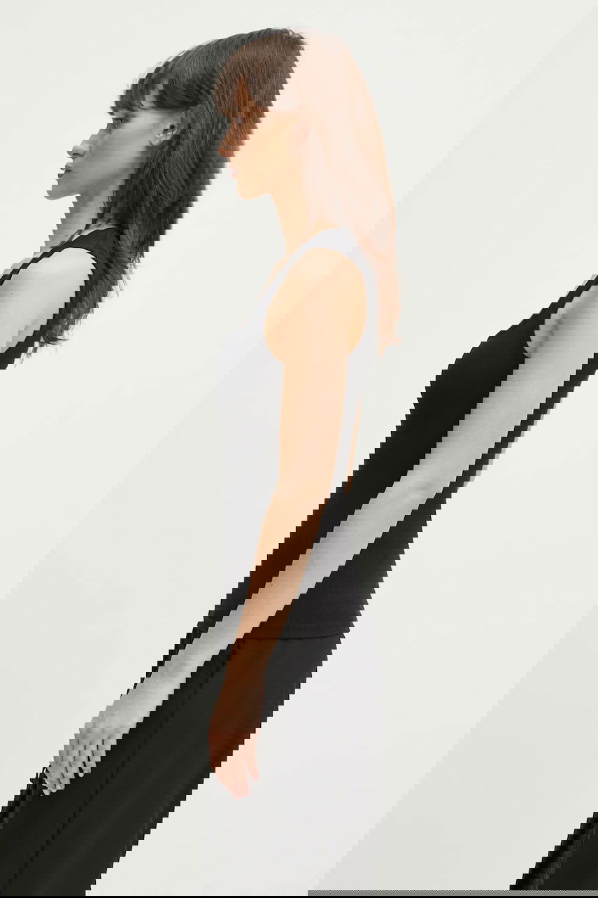 Linne Ottolinger Ottolinger Dirndl Double Strap Tank Top Svart | 104.101004.01, 1