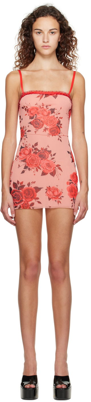 Klä GUIZIO Guizio Floral Print Mini Dress Rosa | H23408K013