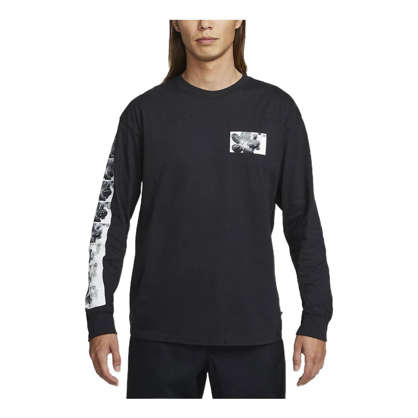 T-shirt Nike SB SB Long-Sleeve Skate T-Shirt Svart | DX9472-010