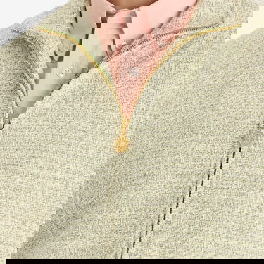 Bomberjacka Drôle de Monsieur Tweed Track Jacket with Cable Knit Sleeves Grön | G-JT214-CO186-LGN, 5