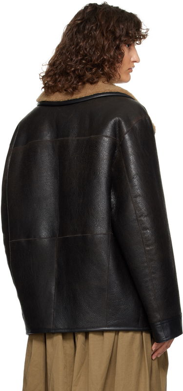 Bomberjacka LEMAIRE Shearling Oversized Jacket Svart | CO1080 LL0092, 2