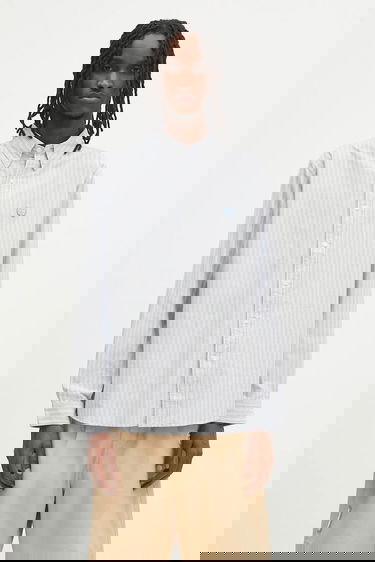 Skjorta Human Made Human Made Striped Relaxed Button-Down Shirt Blå | HM29SH011, 0