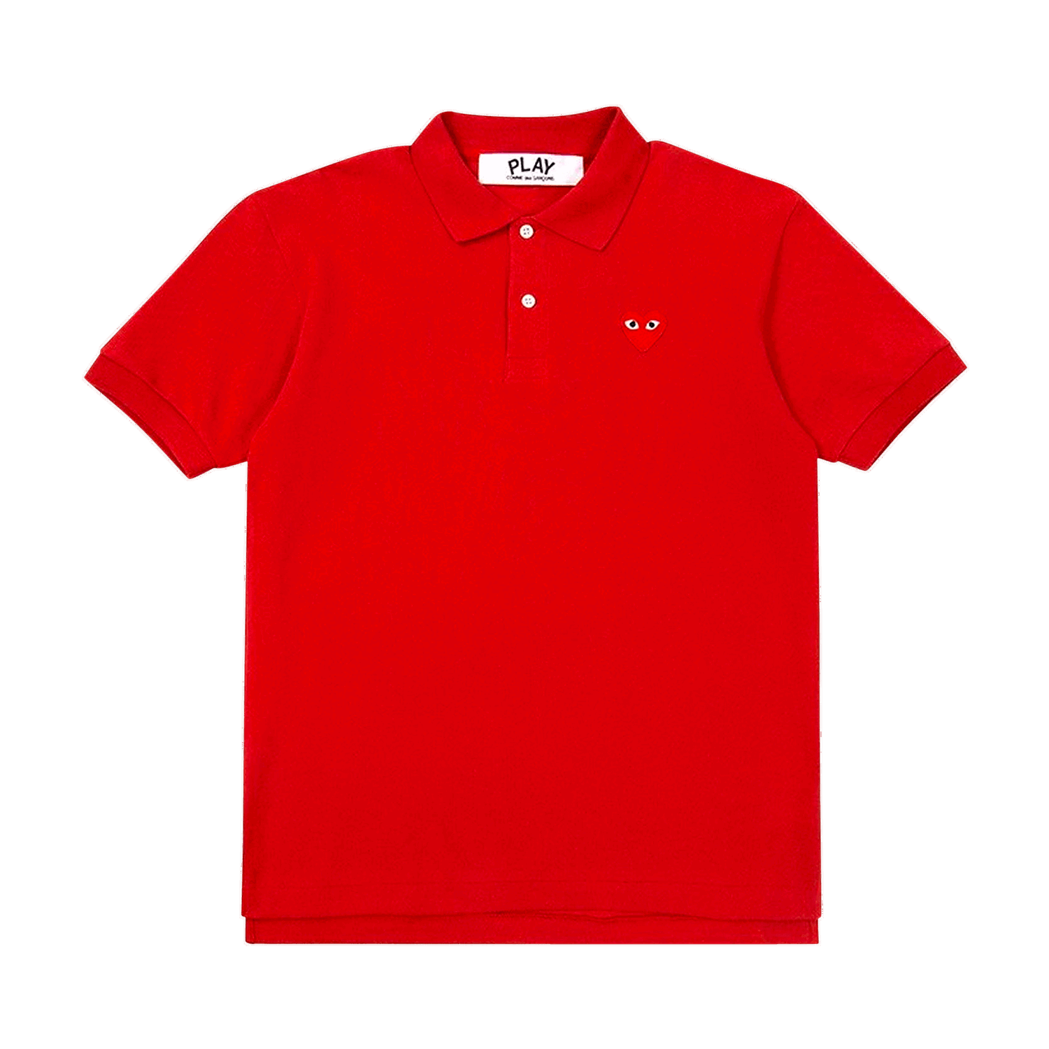 Polotröja Comme des Garçons Play Big Heart Polo T-Shirt Röd | AZ T006 051 4, 0