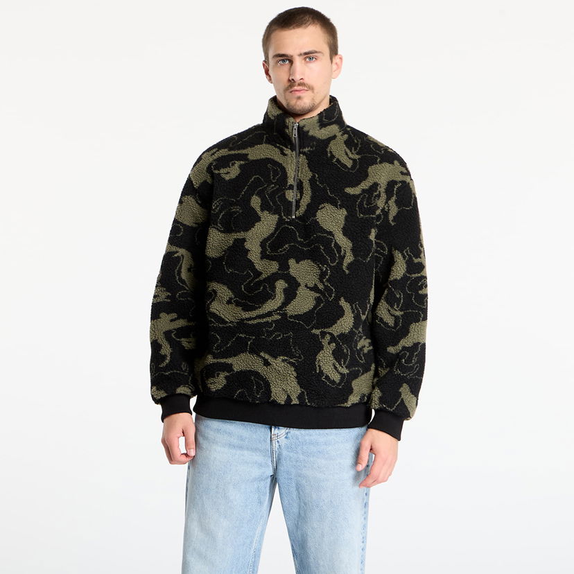 Sweatshirt Urban Classics Oversized Pattern Teddy Troyer Sweatshirt Flerfärgad | TB8024-21221