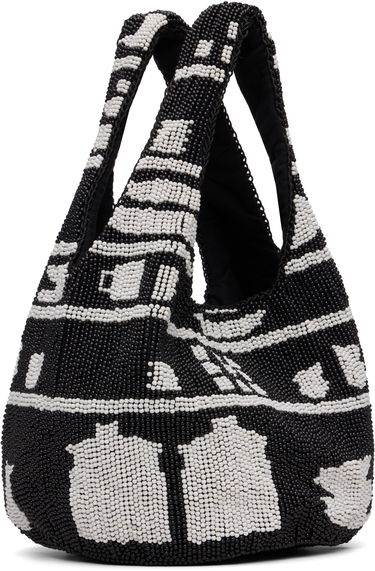 Tygpåse JW Anderson JW Anderson Mini Beaded House Pattern Shopper Tote Flerfärgad | HB0744-FA0470, 1