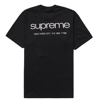 T-shirt Supreme NYC Tee Svart | FW23T56 BLACK, 1