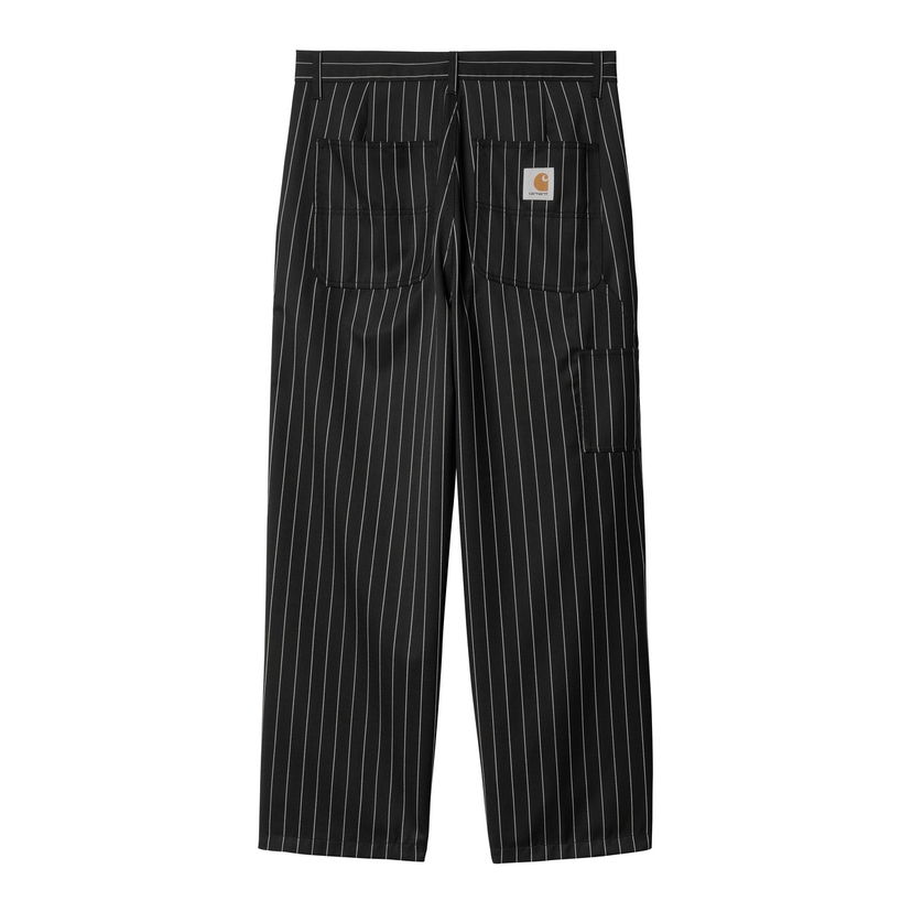 Byxor Carhartt WIP Striped Relaxed Fit Workwear Pants Svart | I034438_9