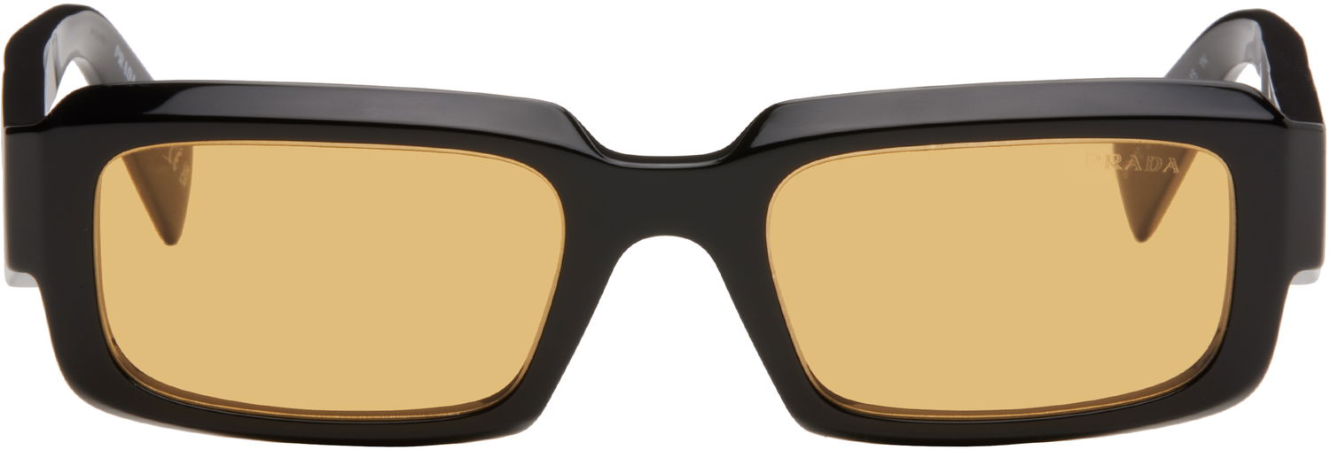 Solglasögon Prada Rectangular Acetate Sunglasses Svart | 0PR 27ZS 8056597899208, 0