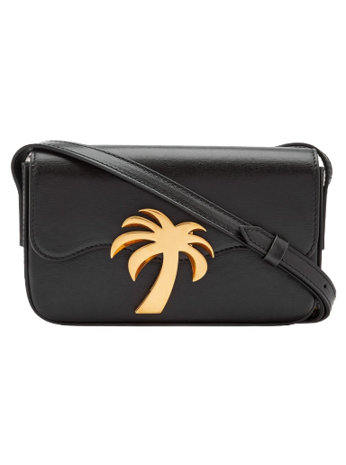 Axelväska Palm Angels Baguette Palm Bag Svart | PWNQ012F22LEA0011076