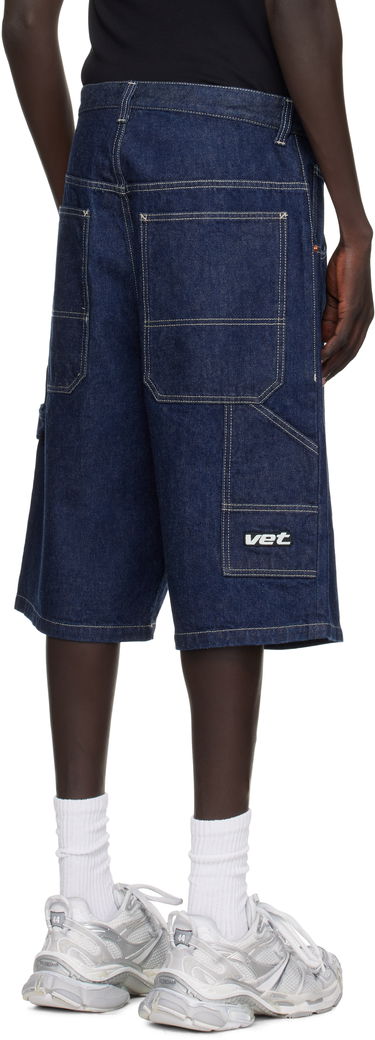 Shorts VETEMENTS Vetements Hip-Hop Denim Shorts Blå | UH76DP125N, 2