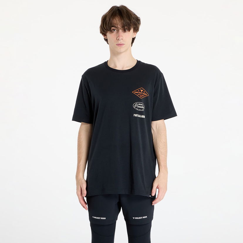 T-shirt Under Armour Project Rock Short Sleeve Tools T-Shirt Black/ Team Orange Svart | 1386907-001
