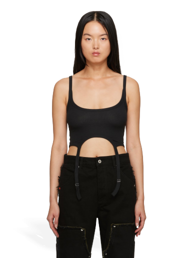 Linne HERON PRESTON Hooks Tank Top Svart | HWAC005F23JER0011000