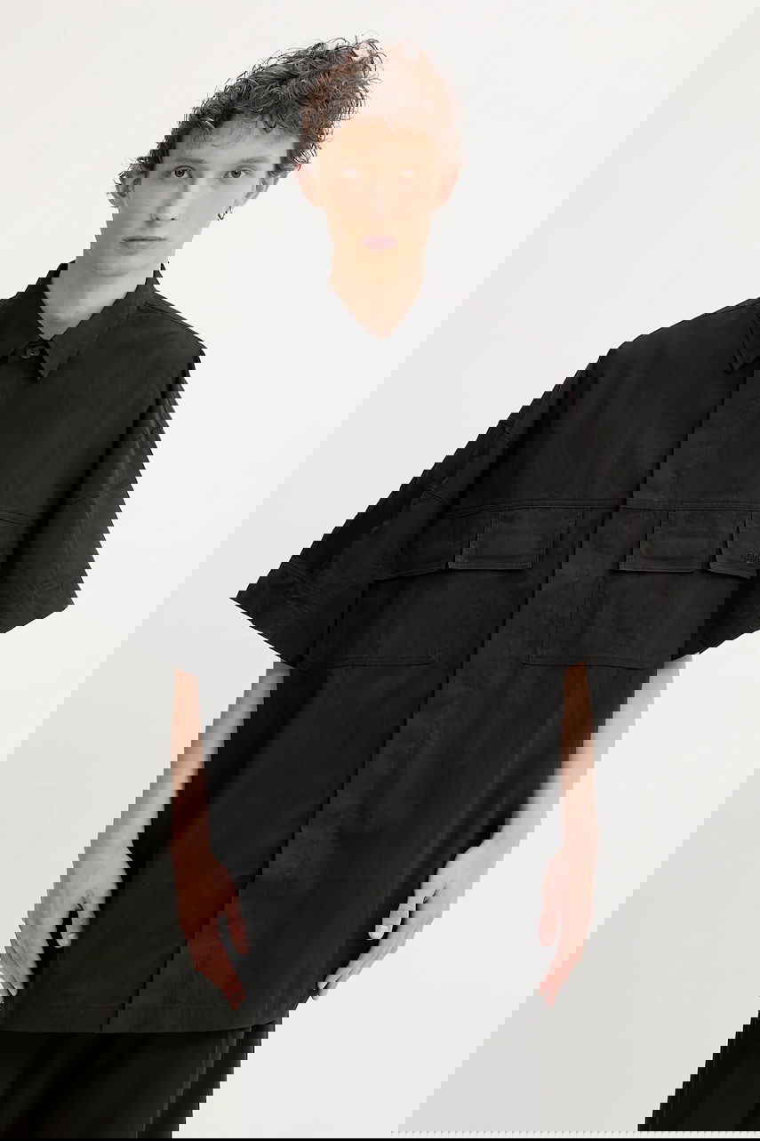 Skjorta 032C 032C 'My Own Mind' Relaxed Fit Shirt Svart | S25.MRW.1301.000, 0