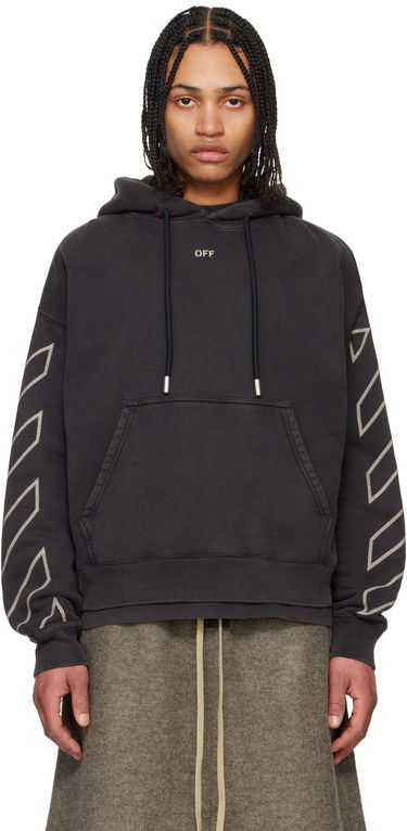 Sweatshirt Off-White Off-White Arrow Skate Martyrdom Hoodie Svart | OMBB085S25FLE00P1361, 0