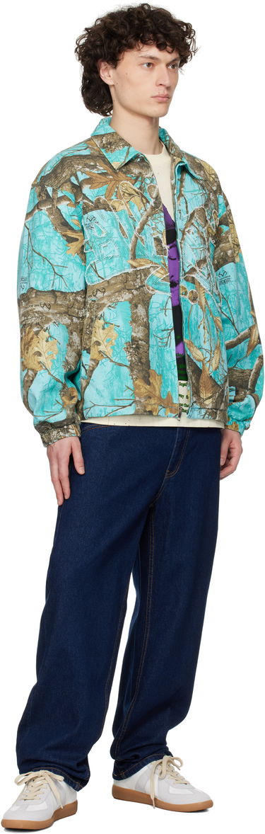 Vindjacka Awake NY Awake NY Frayed Script Coach Jacket Turkos | AWK-SP25-OT004, 3