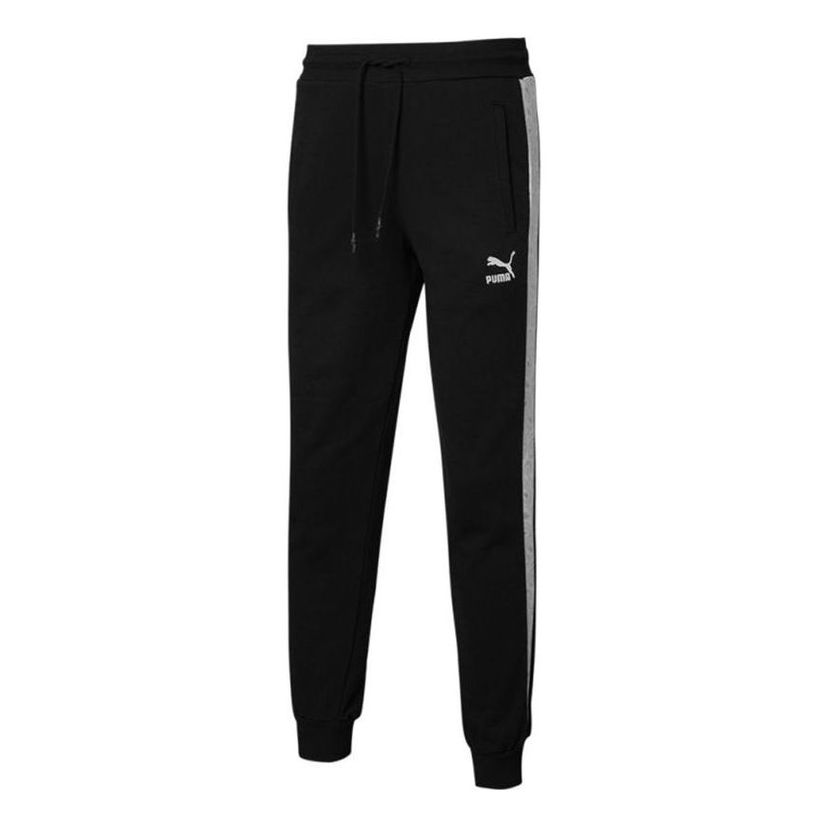 Träningsbyxor Puma Knit Pants with Side Tape Svart | 534982-01
