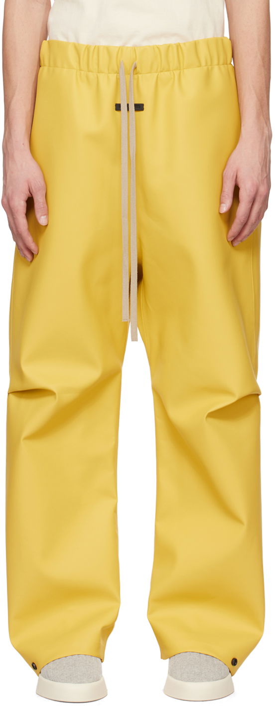 Byxor Fear of God Yellow Rubberized Trousers Gul | FG840-318RUB