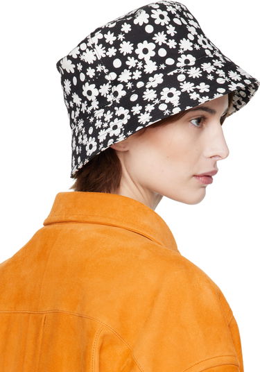 Hatt Marni Marni Pop Fields Bucket Hat Svart | CLZC0110PS UAC016, 4