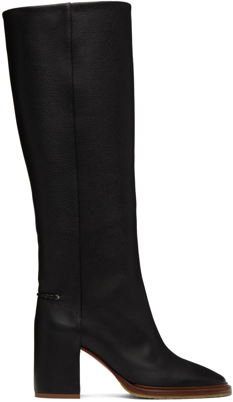 Sneakers och skor CHLOÉ Chloé Edith Knee-High Boots Svart | CHC21W519V3