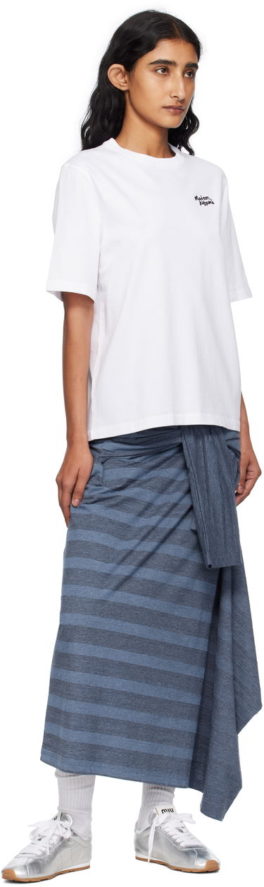 T-shirt MAISON KITSUNÉ Maison Kitsuné Handwriting Comfort T-Shirt Vit | PW00114KJ0119, 3