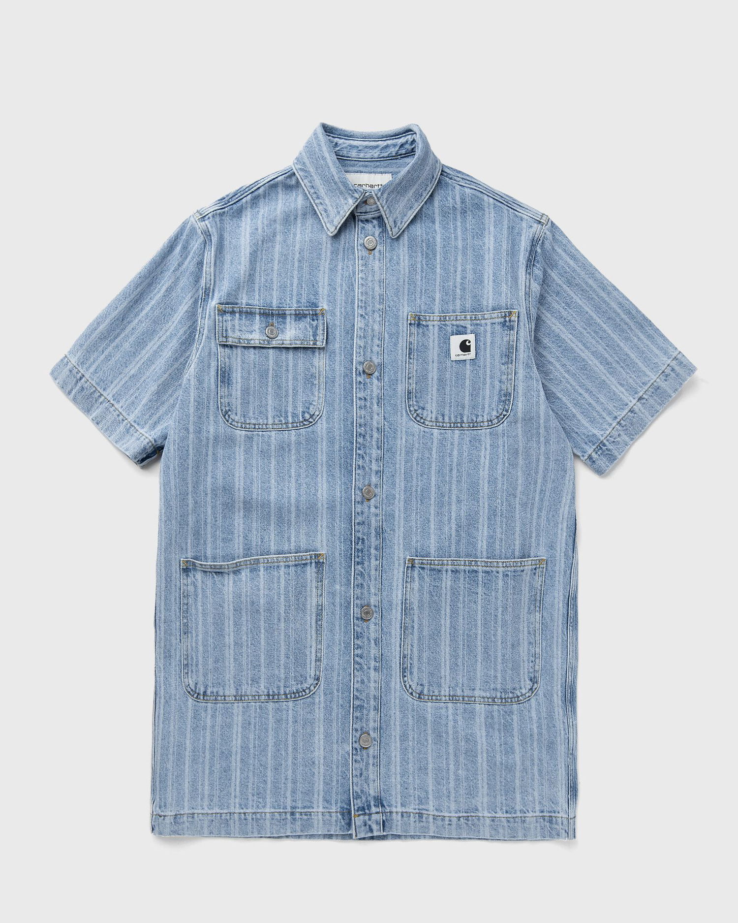 Klä Carhartt WIP Rylan Striped Denim Shirt Dress Blå | I035578-32H.12, 0