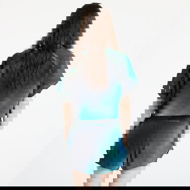 Crop top Y-3 Y-3 Allover Print Running Short Sleeve T-Shirt Blå | JM3350, 2