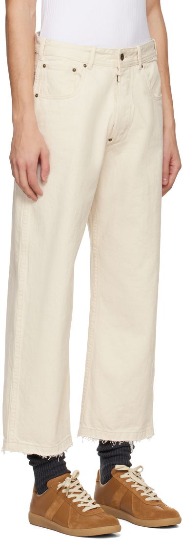 Jeans Maison Margiela Maison Margiela Frayed Jeans Vit | S50LA0240 M30026, 4