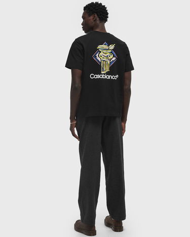 T-shirt Casablanca Diamond Column Graphic T-Shirt Svart | MPS25-JTS-001-06, 4