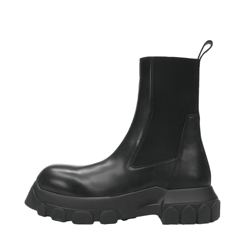 Sneakers och skor Rick Owens Lido Beatle Bozo Tractor Leather Boots Svart | RU01D3881-LOO-99