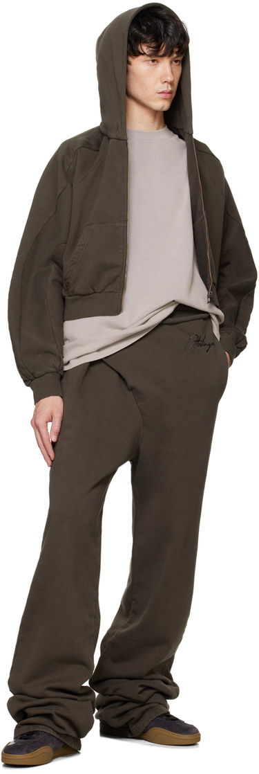 Sweatshirt Ottolinger Ottolinger Multiline Zip Up Cropped Hoodie Grön | 1150202521, 3