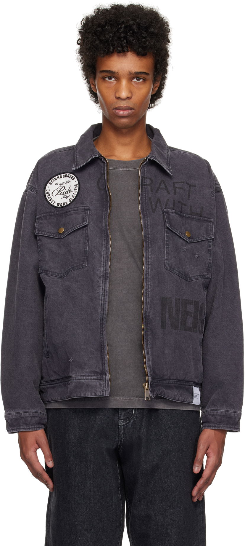 Jacka Neighborhood Neighborhood Duck Work Jacket Grå | 242UTNH-JKM02