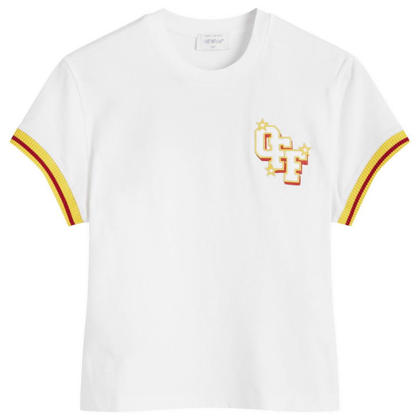T-shirt Off-White Fitted T-Shirt Vit | OWAA112W24JER0010101