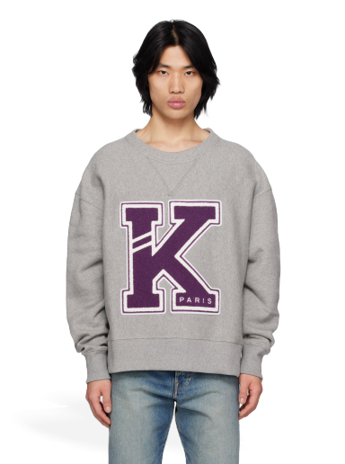 Sweatshirt KENZO Paris Varsity Sweatshirt Grå | FD55SW4944MB
