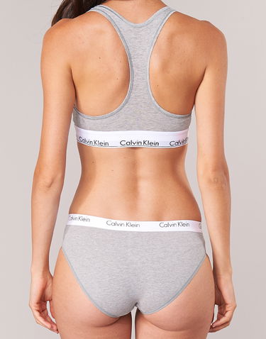 Behå CALVIN KLEIN MODERN COTTON UNLINED BRALETTE Grå | 0000F3785E-020-NOOS, 4