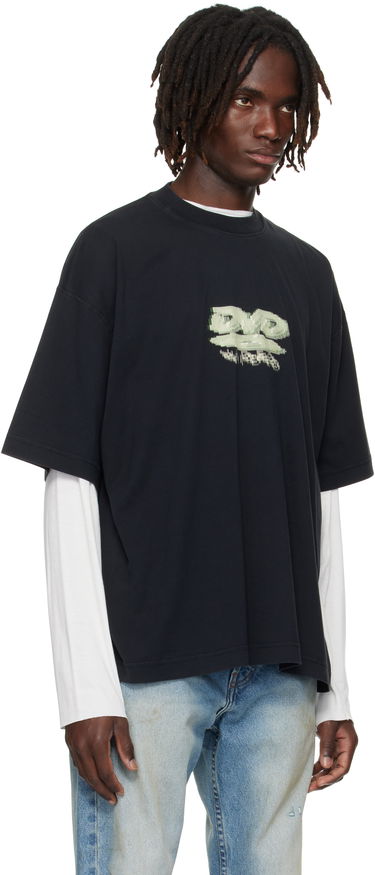 T-shirt VETEMENTS VETEMENTS 'DVD' Regular Fit Graphic Tee Svart | UH76TR380B, 1