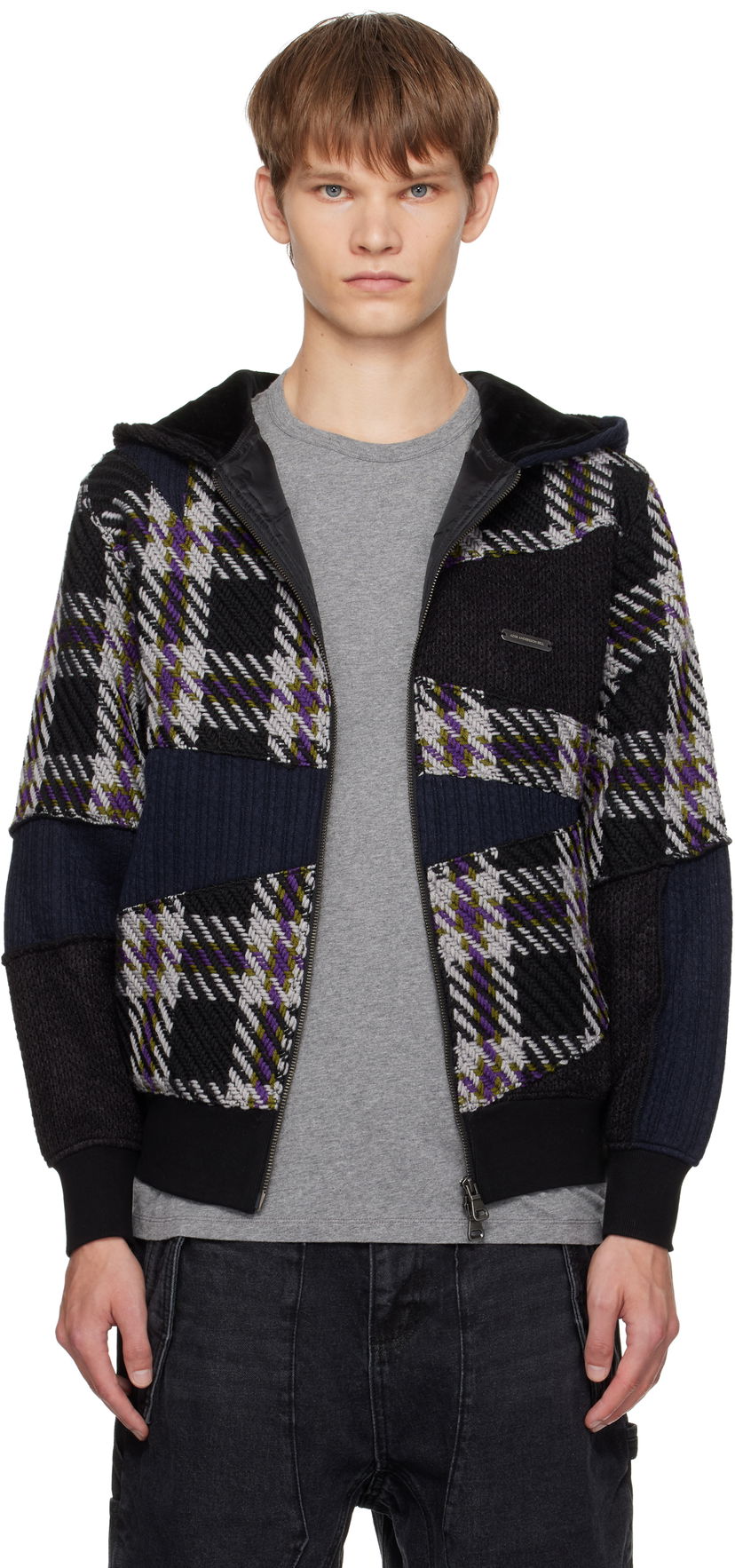 Sweatshirt Andersson Bell Andersson Bell Patchwork Zip-Up Hoodie Flerfärgad | atb1343u