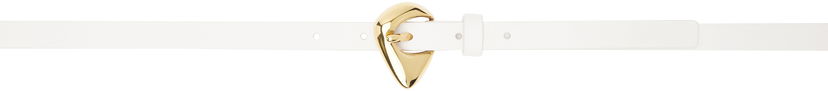 Bälten Bottega Veneta Bottega Veneta Fin Belt Vit | 805780 VALKO