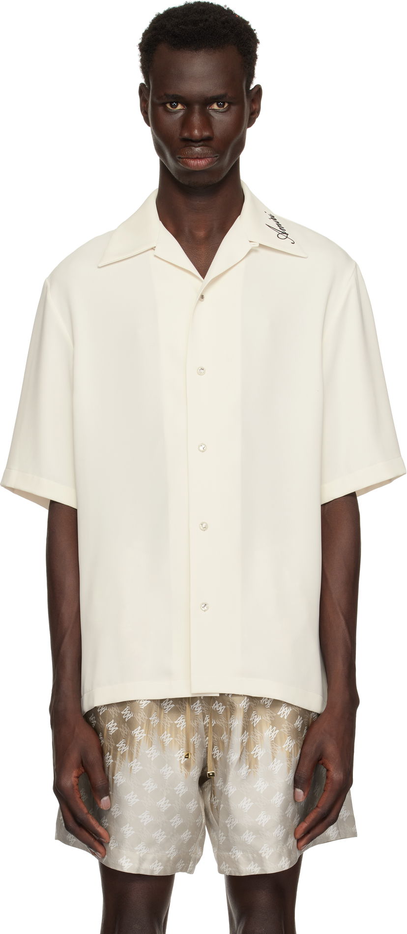 Skjorta AMIRI Amiri Camp Shirt Vit | AMSTCA1127