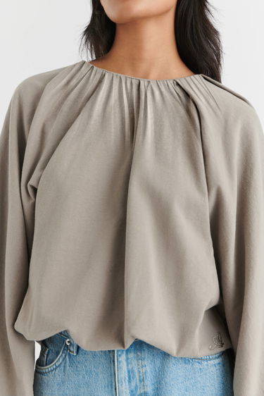 Sweater AXEL ARIGATO Sade Gathered Pullover Brun | A2109002, 6