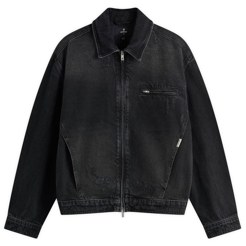 Jacka Represent Clo Collared Denim Jacket Svart | MLM100336-03
