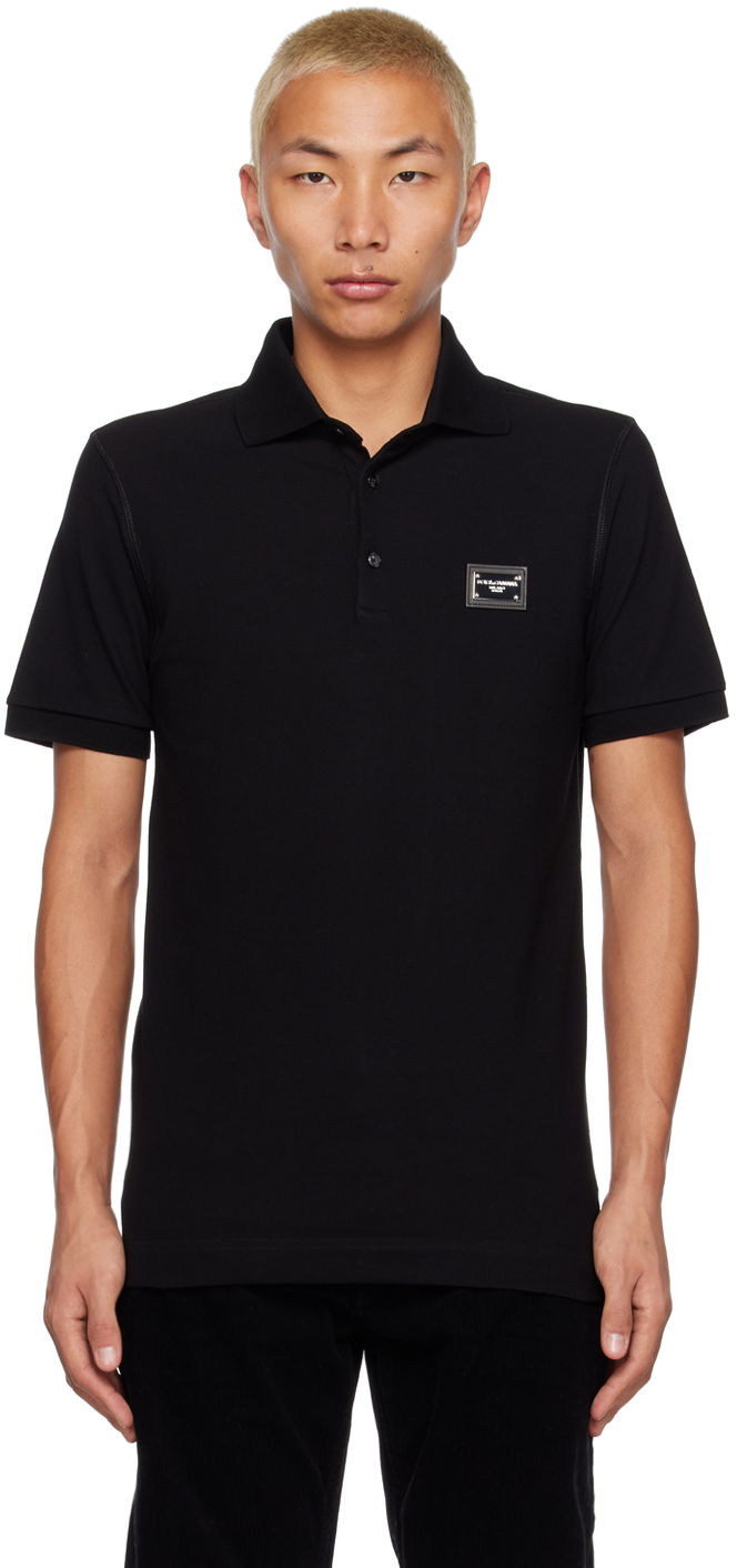 Polotröja Dolce & Gabbana Black Tag Polo Svart | G8PL4TG7F2H
