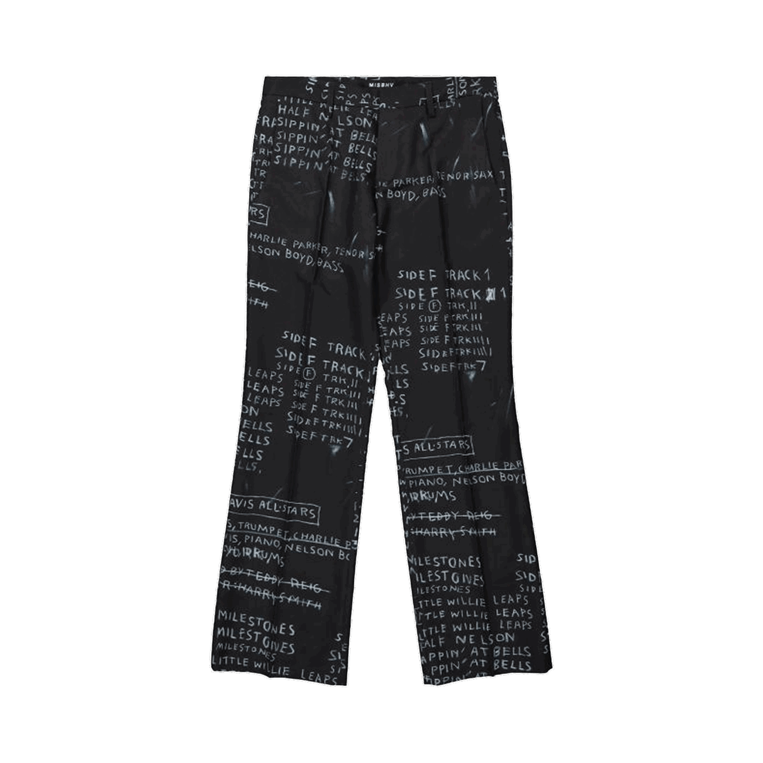 Byxor MISBHV Basquiat Edition Discography Flared Trousers Svart | 122U760B, 0