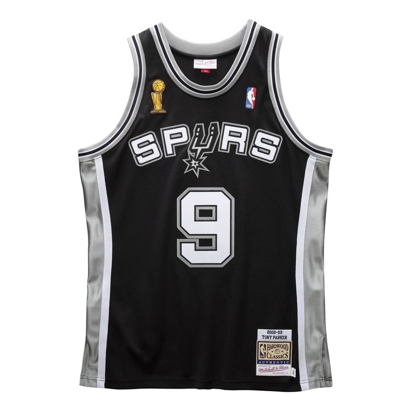 Jersey Mitchell & Ness NBA San Antonio Spurs 2002-03 Tony Parker #9 Swingman Jersey Svart | AJY4CP19172-SASBLCK02TPA
