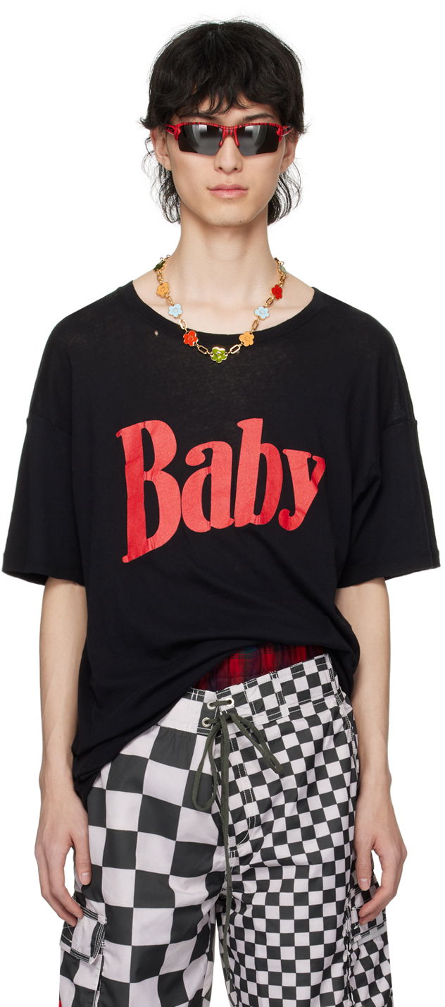 T-shirt ERL ERL 'Baby' Print T-Shirt Svart | ERL08T016