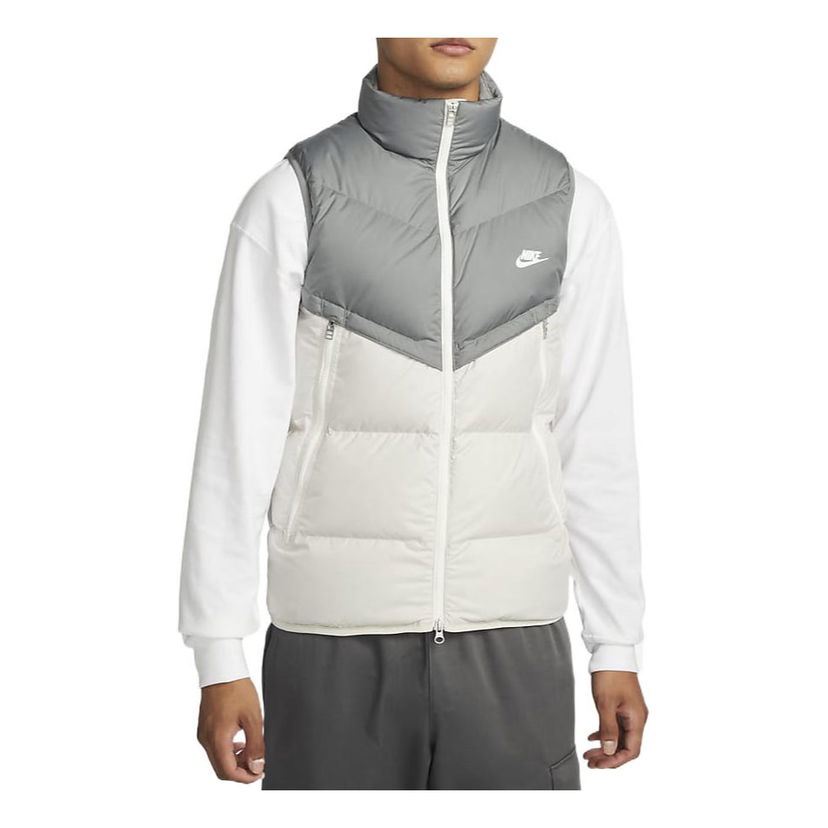 Väst Nike Stand Collar Down Vest Vit | DV1136-084